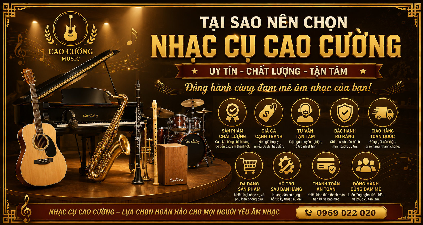 Tại Sao Nên Chọn Nhạc Cụ Tại Nhạc Cụ Cao Cường?
